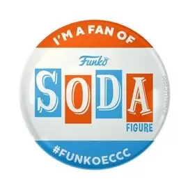 Funko Collectible Pinback Buttons - I\'m a Fan of Funko Soda Figure