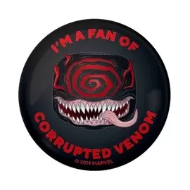 Funko Collectible Pinback Buttons - I\'m a Fan of Corrupted Venom