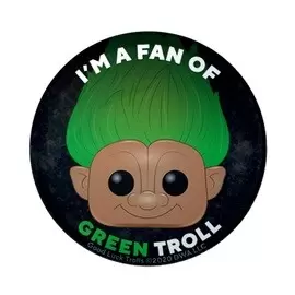 Funko Collectible Pinback Buttons - I\'m a Fan of Green Troll