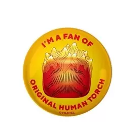 Funko Collectible Pinback Buttons - I\'m a Fan of Original Human Torch