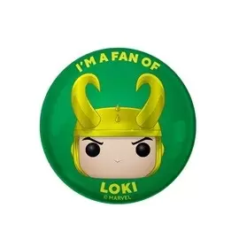 Funko Collectible Pinback Buttons - I\'m a Fan of Loki