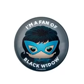 Funko Collectible Pinback Buttons - I\'m a Fan of Black Widow