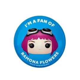 Funko Collectible Pinback Buttons - I\'m a Fan of Ramona Flowers