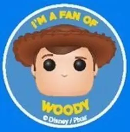 Funko Collectible Pinback Buttons - I\'m a Fan of Woody