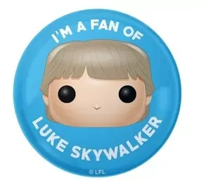 Funko Collectible Pinback Buttons - I\'m a Fan of Luke Skywalker