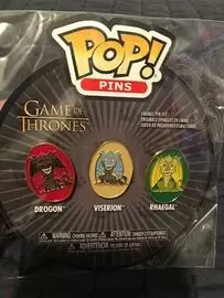Other Funko Pin\'s - Game Of Thrones - Drogon, Viserion, Rhaegal 3 Pack