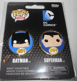 POP Pins - DC Comics - Batman & Superman 2 Pack