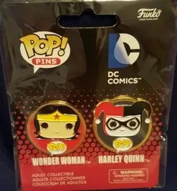 POP Pins - DC Comics - Wonder Woman & Harley Quinn 2 Pack