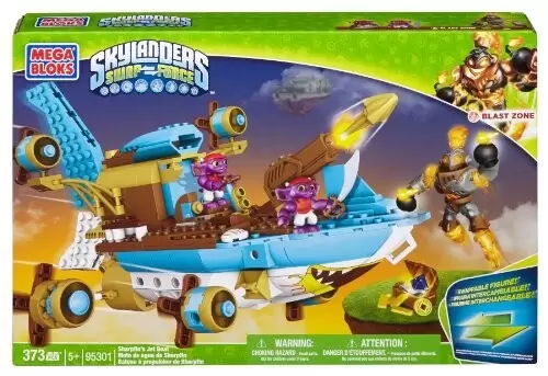Mega Bloks Skylanders - Sharpfin\'s Jet Boat