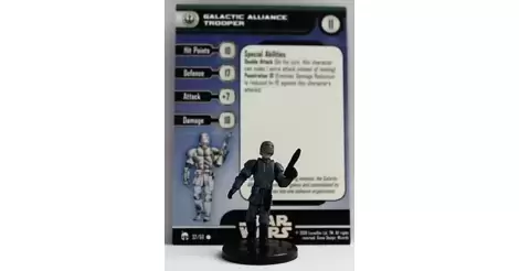 Figuren OVP #32 Galactic Alliance Trooper Star Wars Miniatures LotF