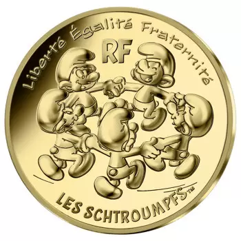 Les Schtroumpfs - 200€ Or - La ronde des Schtroumpfs