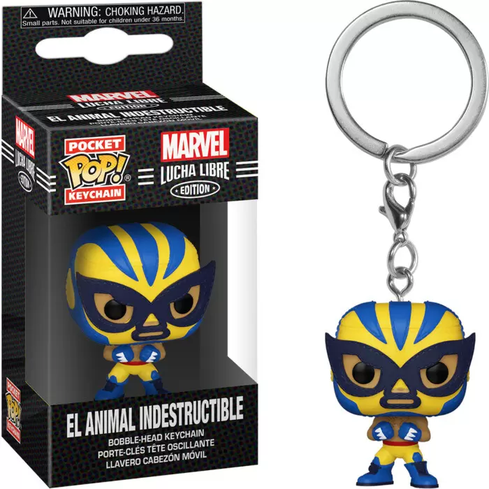 Marvel - POP! Keychain - Marvel Lucha Libre Edition - El Animal Indestructible