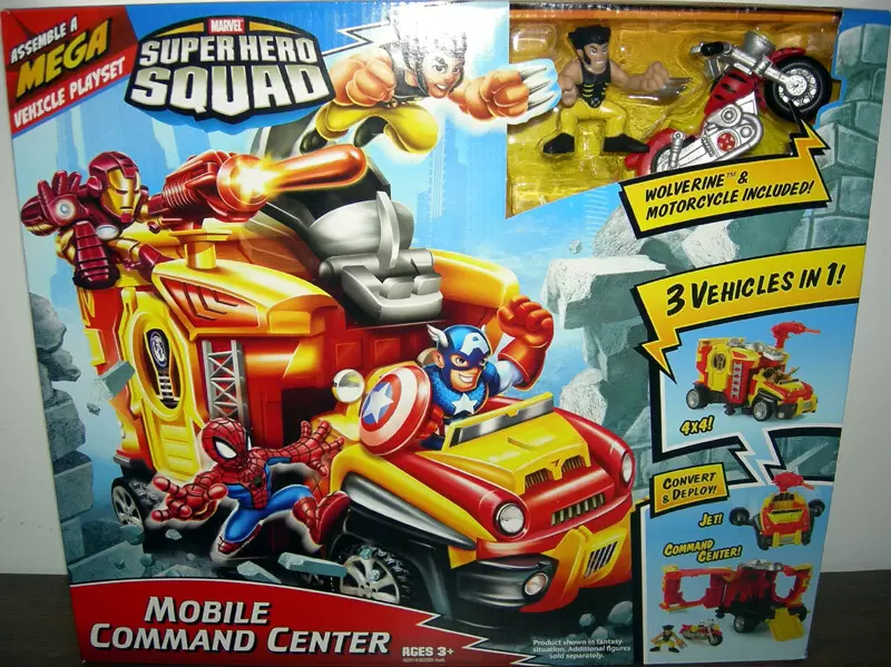 Marvel Super Hero Squad Action Figures - Mobile Command Center
