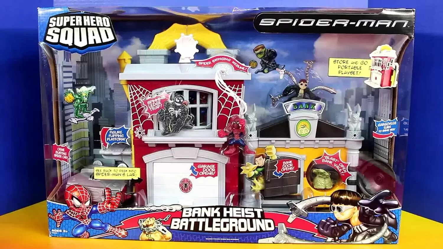 Marvel Super Hero Squad Action Figures - Bank Heist Battleground