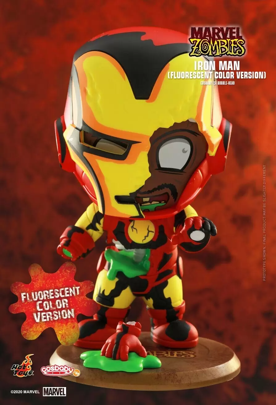 Cosbaby Figures - Marvel Zombies - Iron Man (Fluorescent Color version)