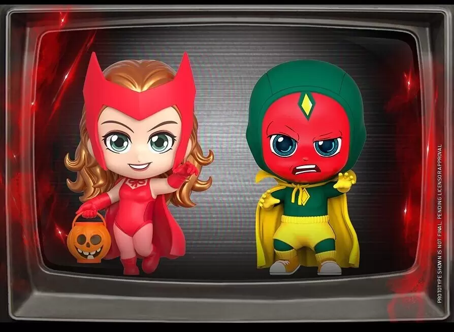 Cosbaby Figures - WandaVision - Scarlet Witch and Vision (Halloween Version)