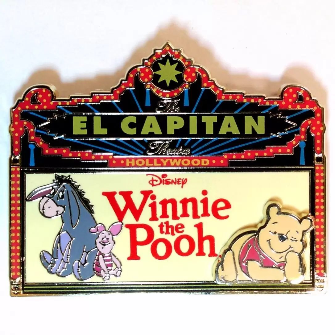 Disney El Capitan Marquee Pins - Winnie The Pooh