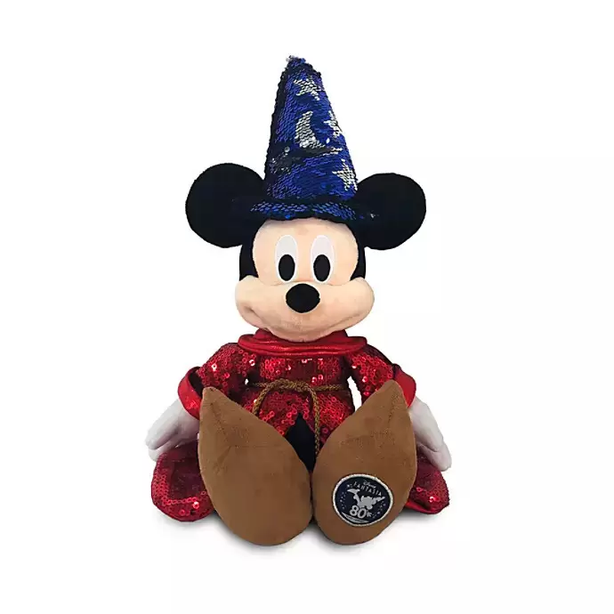 Walt Disney Plush - Fantasia - Sorcerer Mickey Mouse Sequined