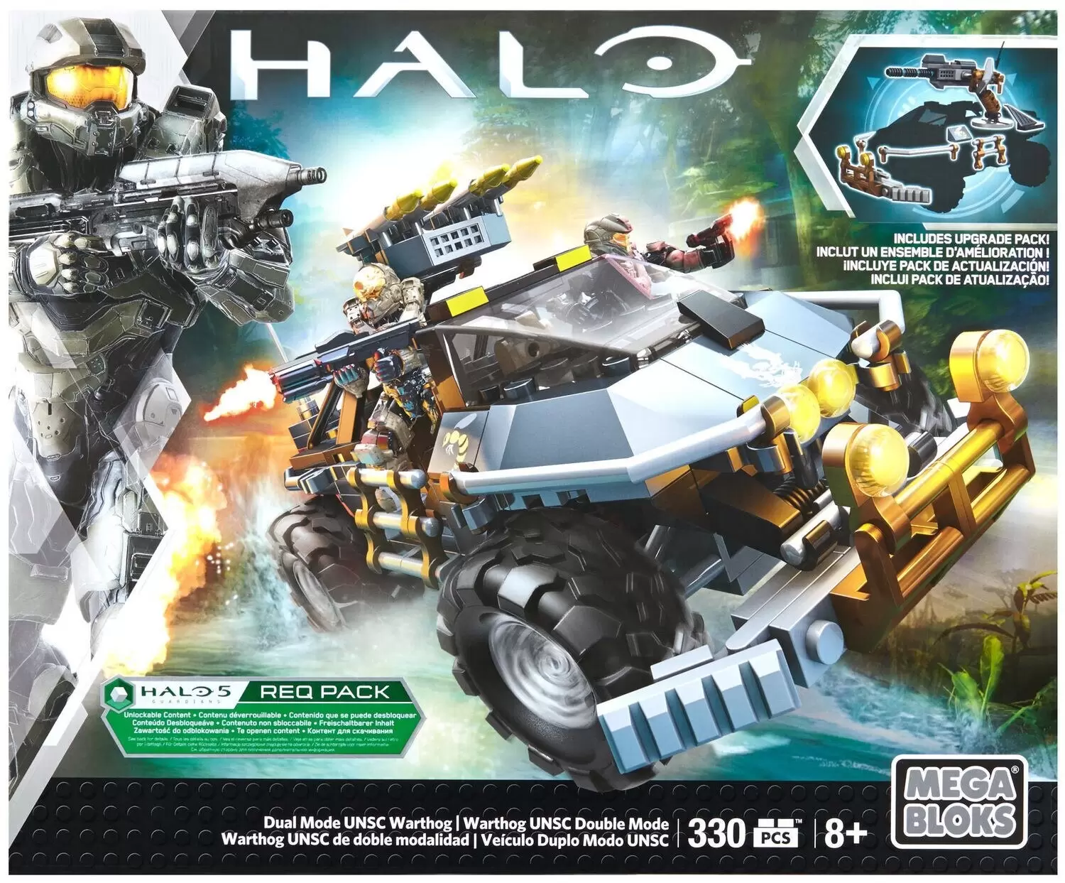 Halo Mega Bloks - Dual Mode UNSC Warthog