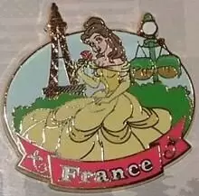 Epcot Around The World Pin Set - Belle at the France Pavilion