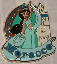 Epcot Around The World Pin Set - Jasmine at the Morocco Pavilion