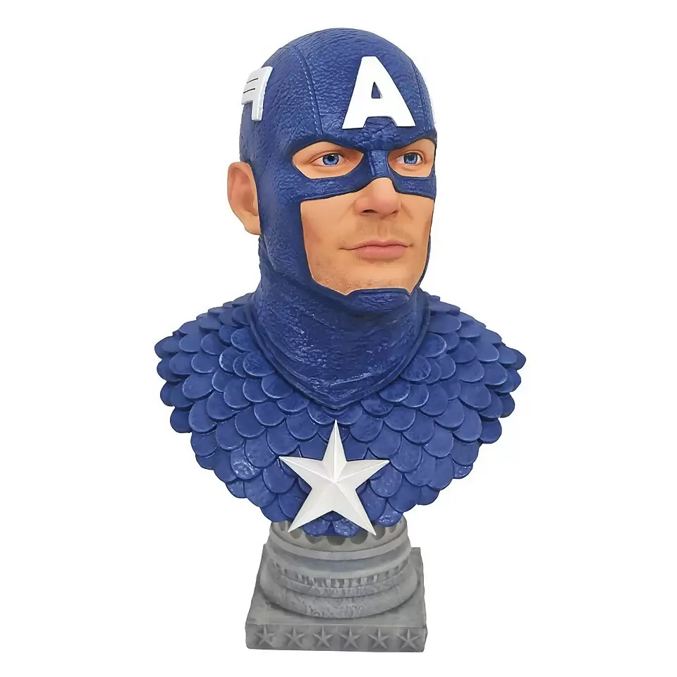 Diamond Select Busts - Captain America Bust - Legends In 3D