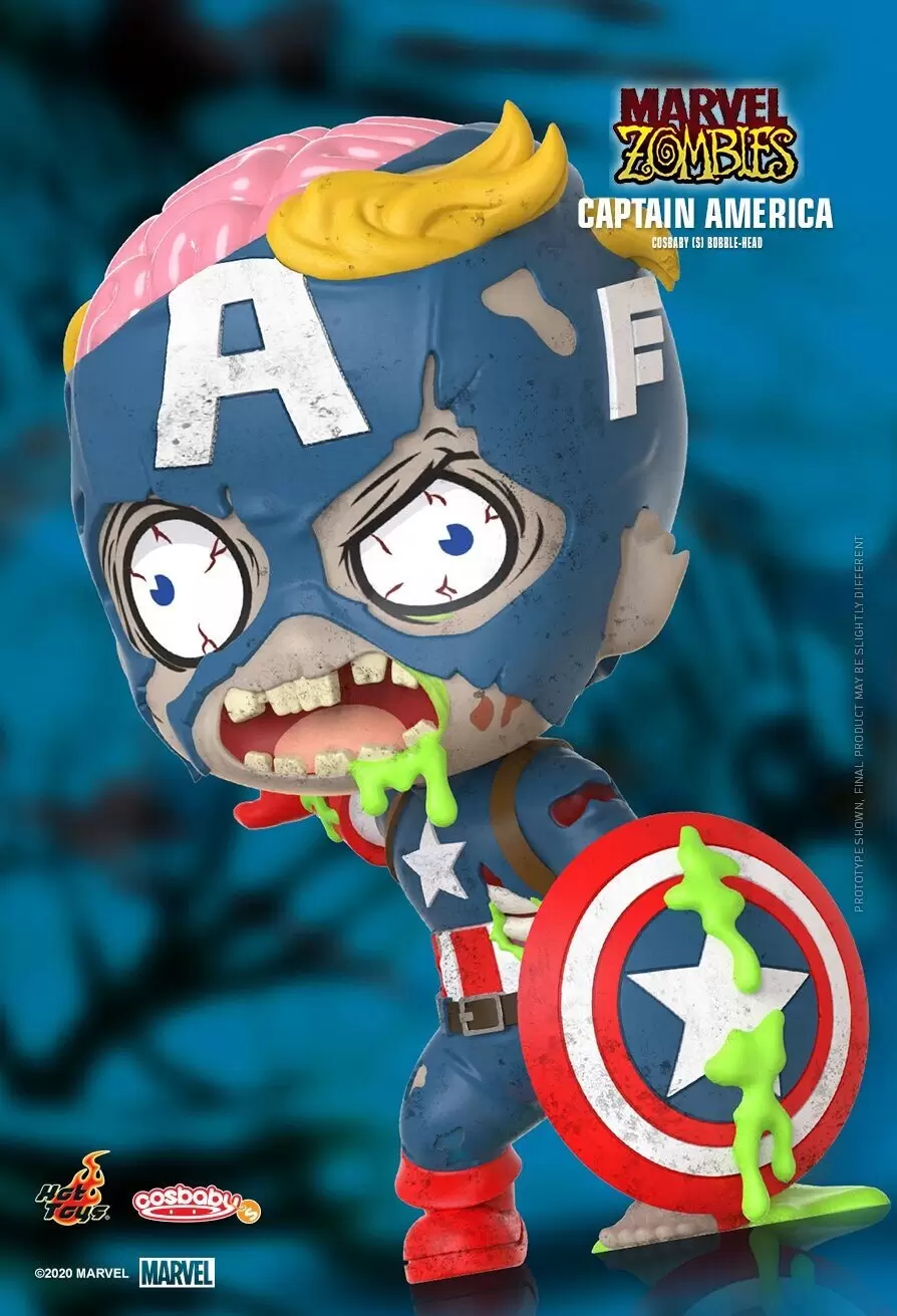 Cosbaby Figures - Marvel Zombies - Captain America