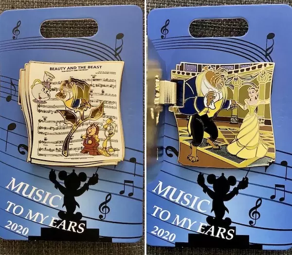 Music to my Ears Pin Set - Beauty and the Beast Music to my Ears
