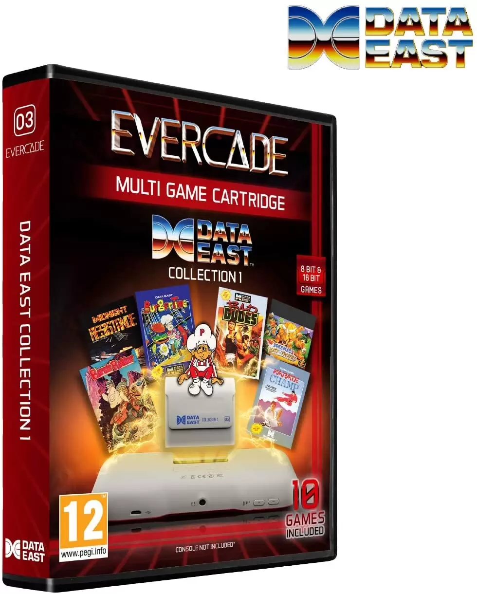 Evercade Games - Dataeast Cartridge 1