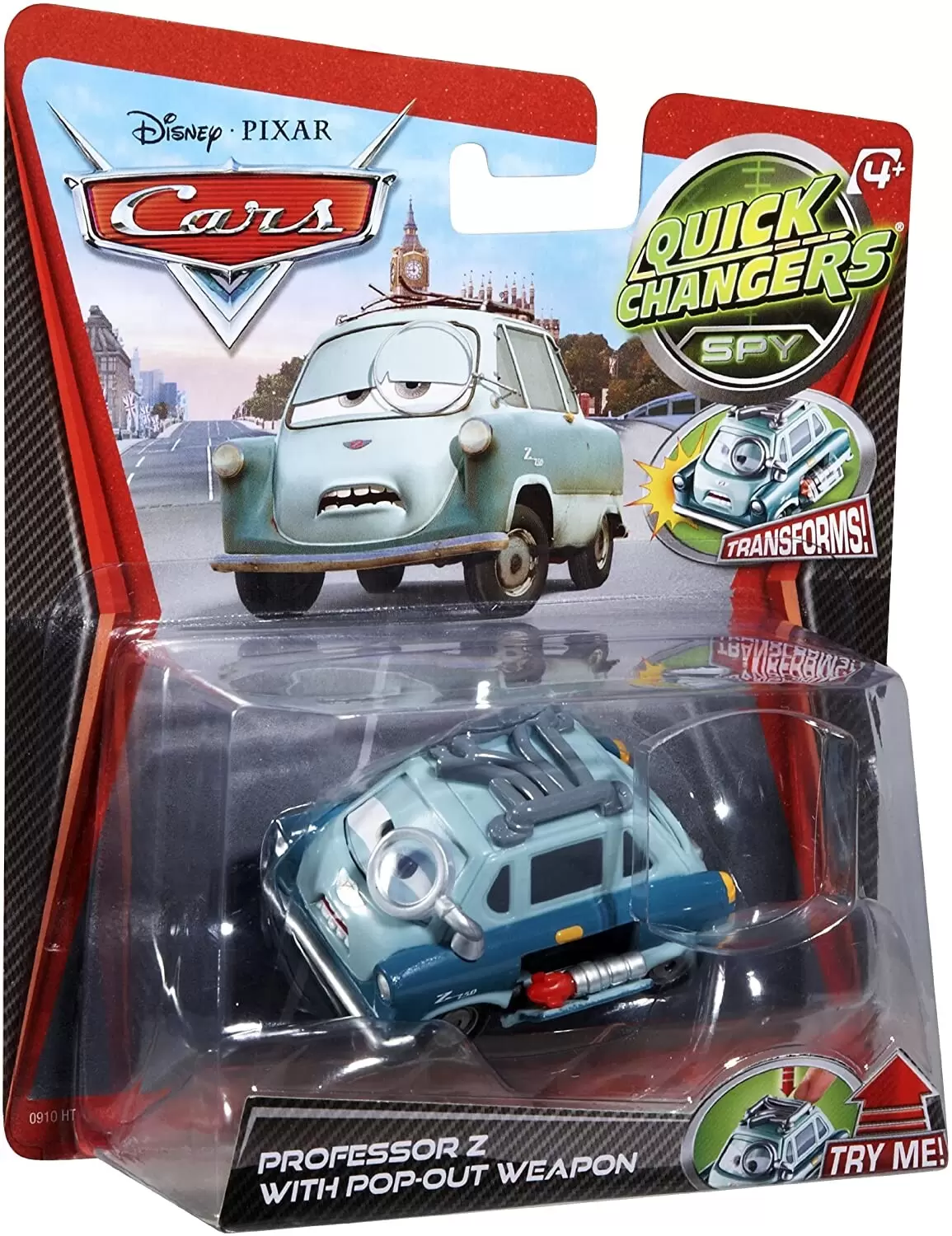 Cars Quick Changers - Professor Z with pop-out weapons