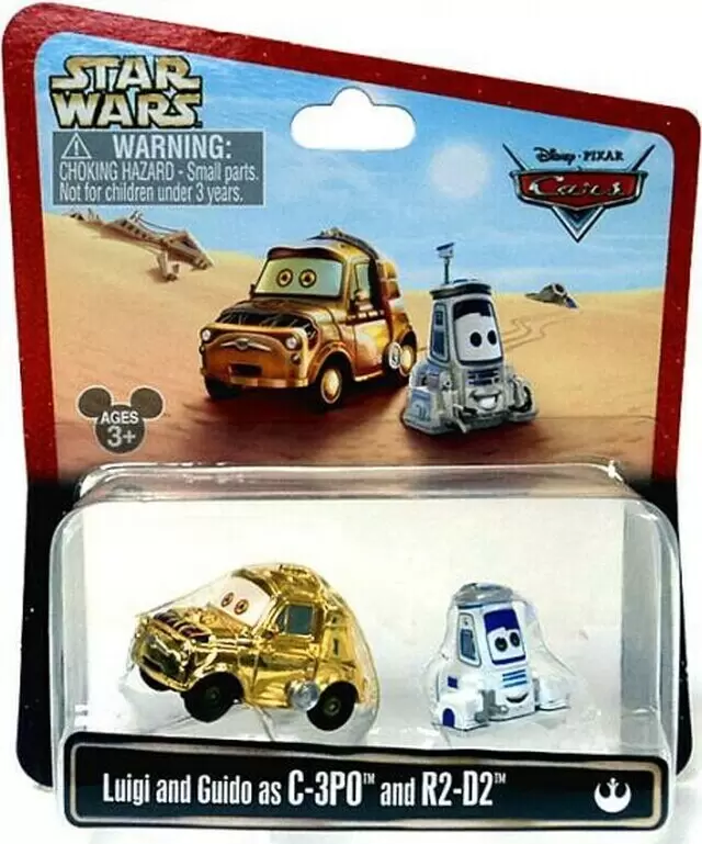 Cars Star Wars - Luigi and Guido as C-3PO and R2-D2