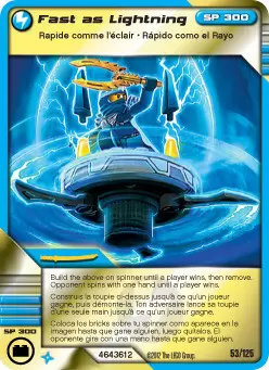 Lego Ninjago Battle Cards - 2012 - Fast As Lightning