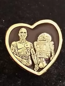 Star Wars - C-3PO & R2-D2 Gold Heart
