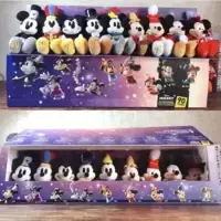Shanghai Disney Store 90th Anniversary Birthday Mickey Mouse 9 Plush Set