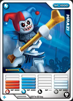 Lego Ninjago Battle Cards - 2011 - Krazi
