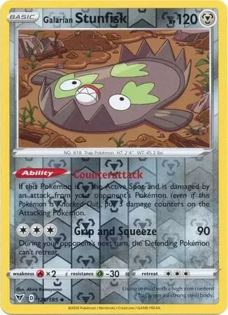 Vivid Voltage - Galarian Stunfisk Reverse