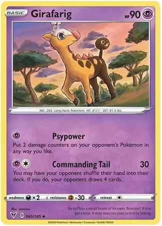 Vivid Voltage - Girafarig