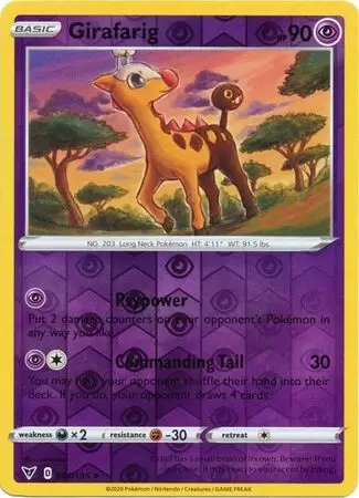 Vivid Voltage - Girafarig Reverse