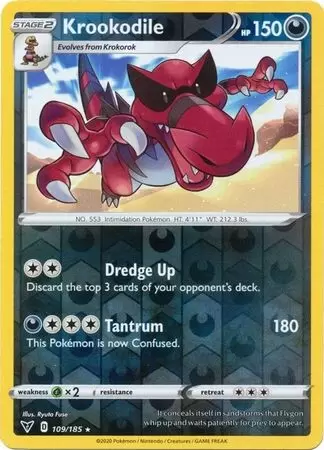 Vivid Voltage - Krookodile Reverse