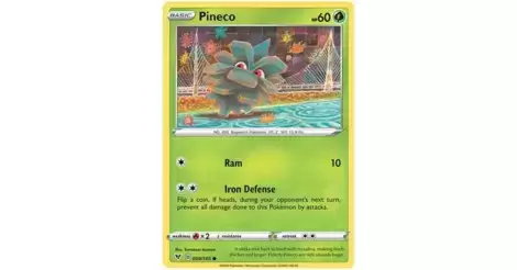 008/0185 Pineco Common Card Pokemon Vivid Voltage