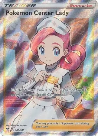 Pokémon Center Lady - Vivid Voltage Pokémon card 185/185