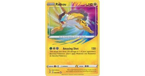 Raikou Vivid Voltage Pokemon Card 50 185
