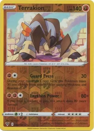 Vivid Voltage - Terrakion Reverse