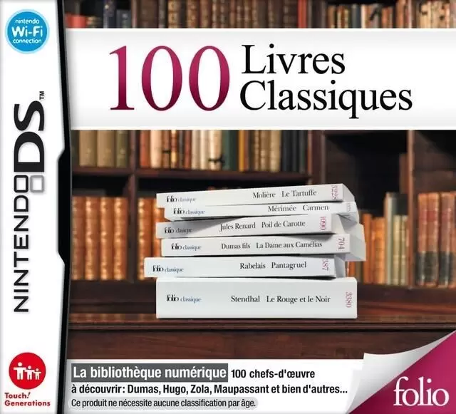 Jeux Nintendo DS - 100 Livres Classiques
