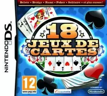 Jeux Nintendo DS - 18 Jeux De Cartes nintendo ds