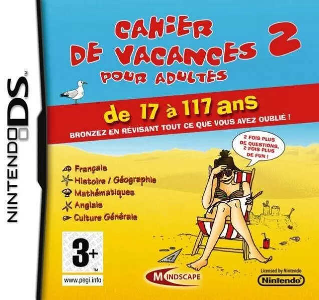 Jeux Nintendo DS - Cahier De Vacances Pour Adultes 2