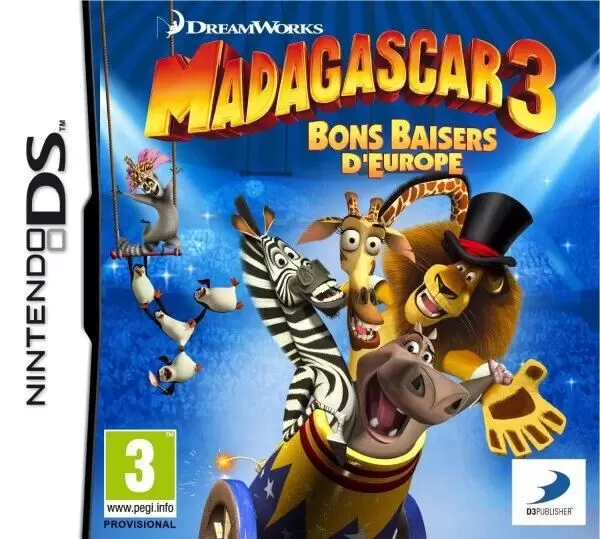 Jeux Nintendo DS - Madagascar 3 : Bons Baisers Deurope