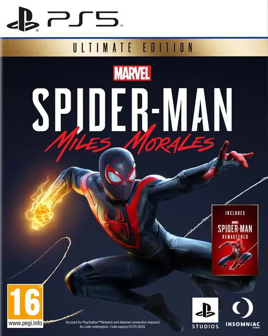 Jeux PS5 - Marvel\'s Spider-man Miles Morales - Ultimate Edition