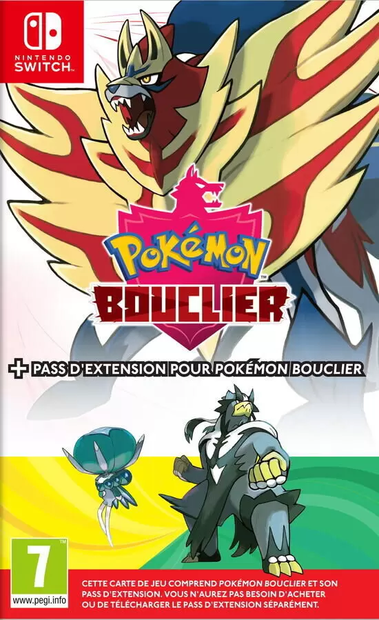Nintendo Switch Games - Pokemon Edition Bouclier + Pass D\'extension Pokemon Bouclier
