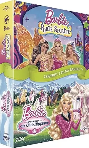 Dvd Barbie - Porte secrète + Barbie et Ses Soeurs au Club hippique